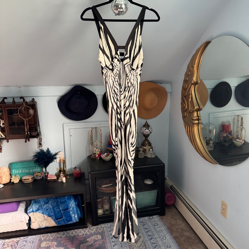 Robert Cavalli Women's Zebra Print Maxi Dress - Picture 7 of 16